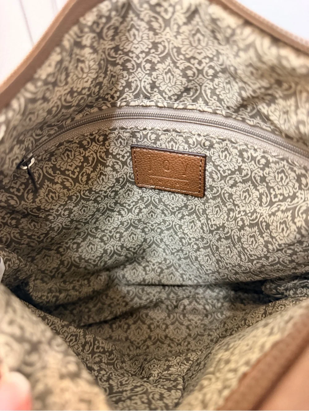 Classic Brown Leather Crossbody Bag